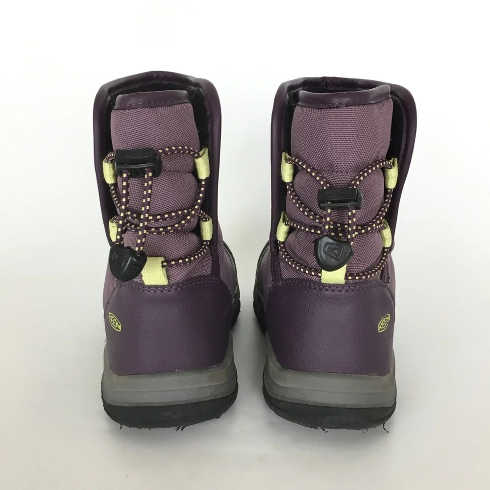Keen Girls Purple Puffrider Keen-Dry Waterproof Insulated Winter Snow Boots Sz10 - Picture 6 of 12